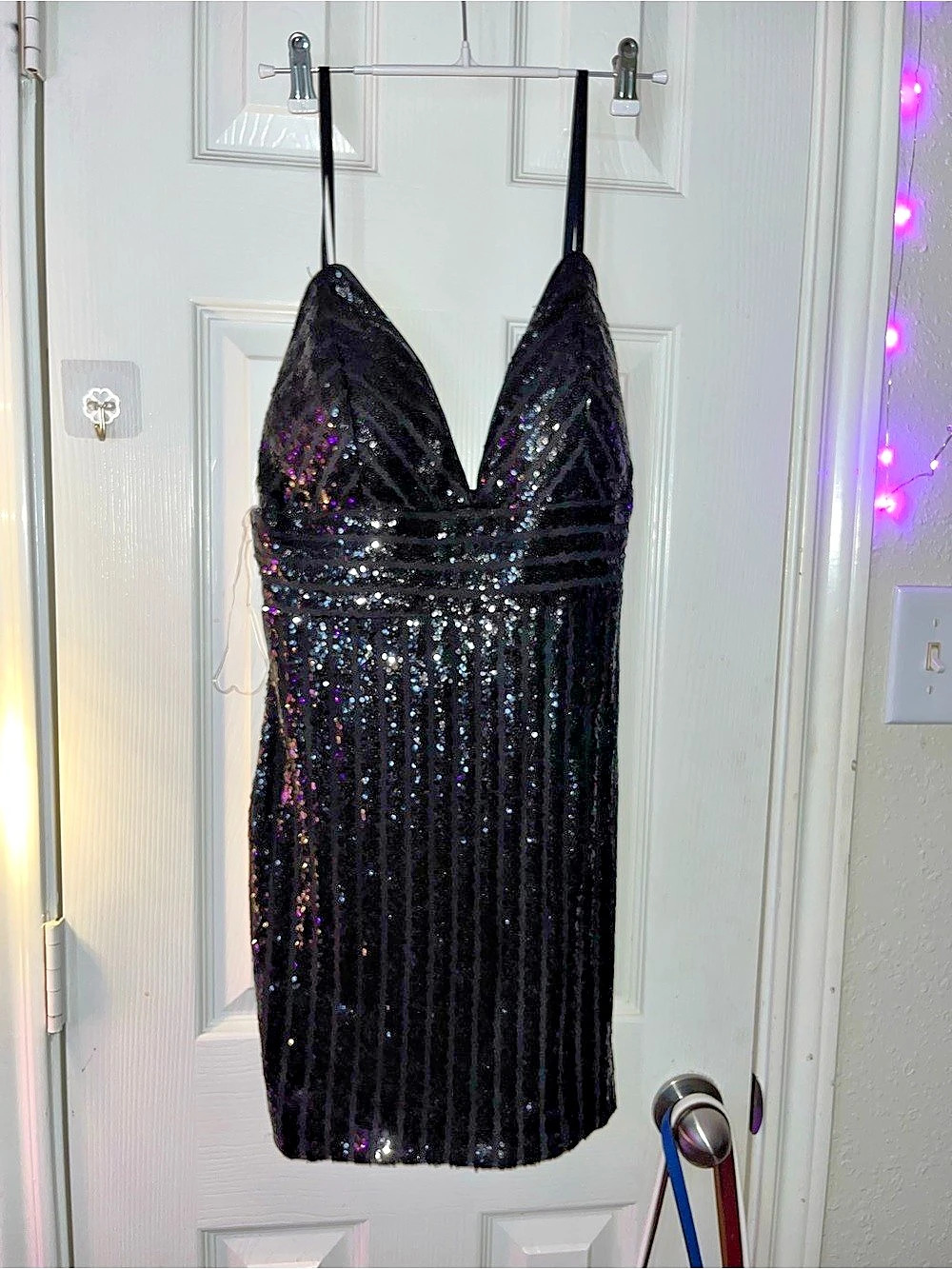 Privy Forever 21 Sequin Mini Dress in Black